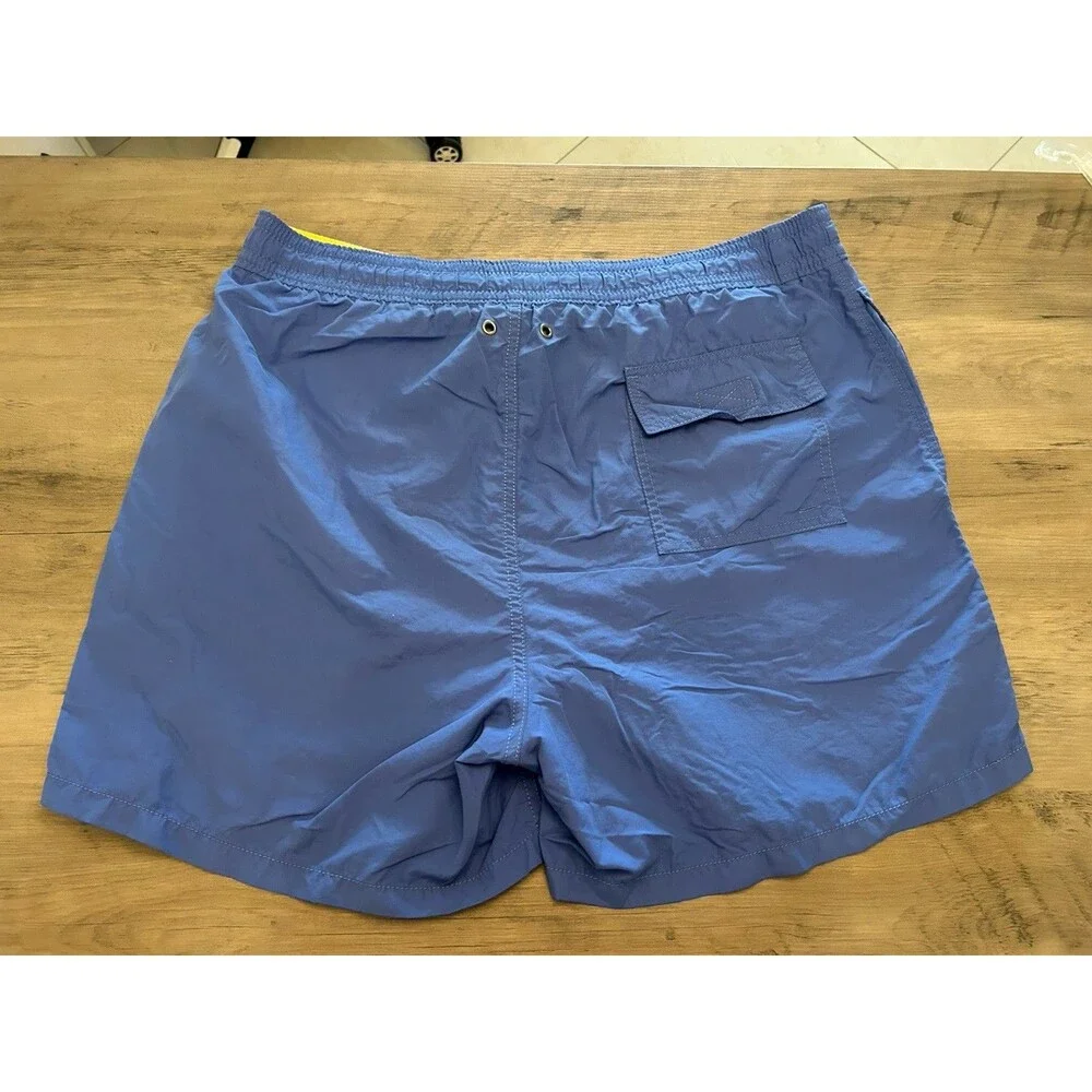 Vintage Polo Ralph Lauren Pony Player Logo Mesh Lined Swim Trunk Shorts Sz. L